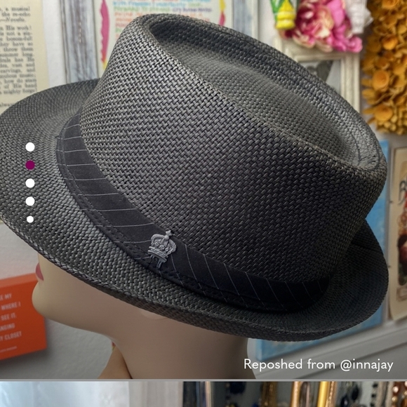 Bundle Of 2 Fedora Hats  Christys Crown Series Gray & 1 Khaki Fedora - Picture 6 of 16